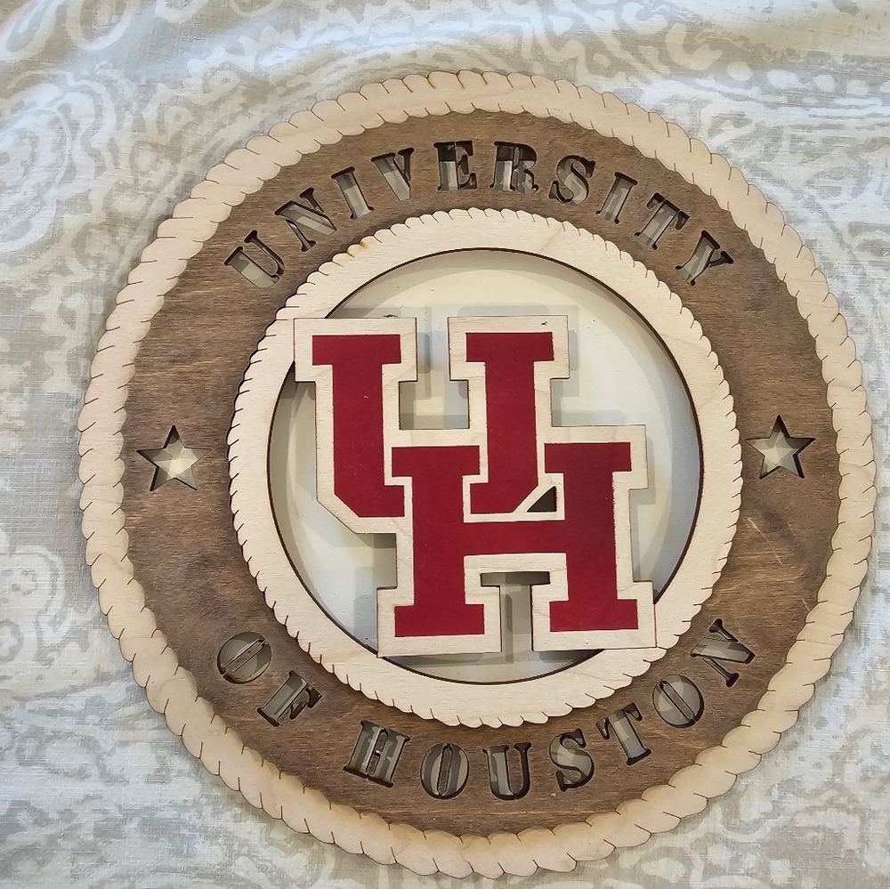 University of Houston Wood Decor